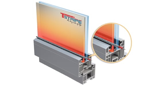 T-STRIPE verhindert Kondenswasser am Fenster